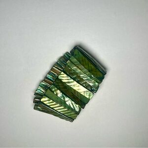 Green and Brown Abalone Shell Bracelet, bohemian,natural accessories